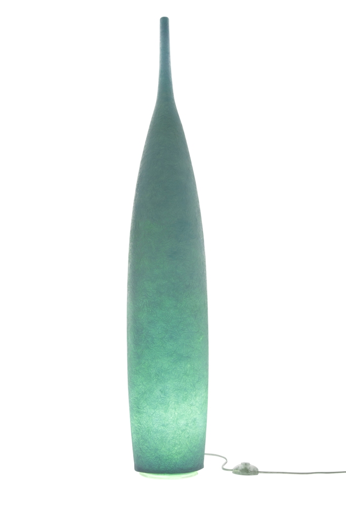 Floor Lamp Tank 1 In-Es Artdesign Collection Luna Color Turquoise Size 142 Cm Diam. 23 Cm